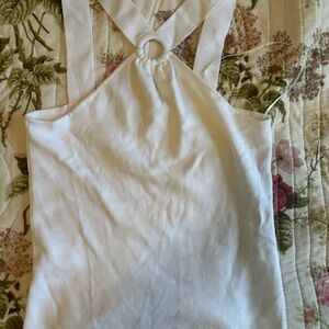 LOFT White Ribbed Tank